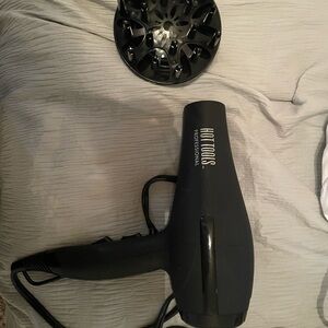 Hot Tools Professional Black Hair Dryer with Diffuser